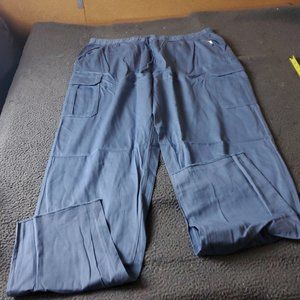 KingSize  Pants Big Tall Mens Size 3XL 38L Blue Chino Khaki Cotton